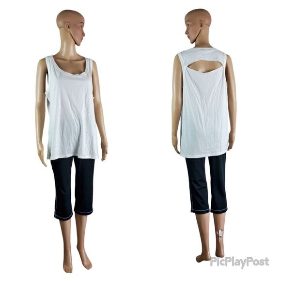 Patagonia White Oraganic Cotton Blend with Cut-Out - Picture 1 of 5